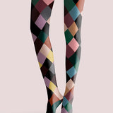 Fatima - Rutig mønster leggings strømper leggings