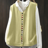 Anne™ | Ærmeløs Strikket Vest