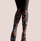 Amina - Eksotiske blomstrede leggings