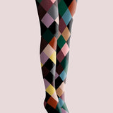 Fatima - Rutig mønster leggings strømper leggings