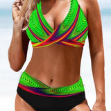 Earle - Farverig bikinibadedragt