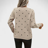 Svea - Strikket T-shirt med prikker