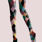 Fatima - Rutig mønster leggings strømper leggings