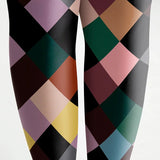 Fatima - Rutig mønster leggings strømper leggings