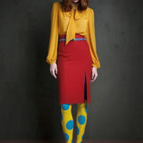 Else - Prikkede leggings-strømpebukser
