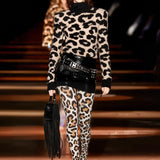 Harriet - Leggings med leopardprint