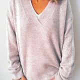 Anne™ | Blød og Tidløs V-Hals Sweater