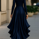 Clara Therese - Elegant langkjole i satin