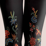 Amina - Eksotiske blomstrede leggings