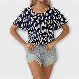 Elin - Afslappet bluse med rund hals
