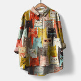 Anne™  | Bluse Med Kunstneriske Print
