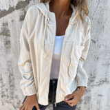 Anne™ | Blød jakke med hætte og lynlås