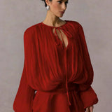 Freja Sarah - Elegant kort boho-kjole