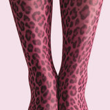 Caja - Leggings med leopardmønster