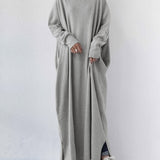 Anne™ | Elegant Vinter Maxikjole til Kvinder med Lange Ærmer