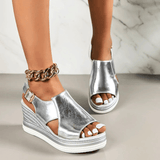 Selma - Damesandaler med platform