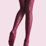 Caja - Leggings med leopardmønster