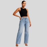Annette - Elastiske jeans med mellemhøj talje