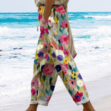 Anne™ | Stilfulde Bukser med Blomstermønster og Løs Pasform