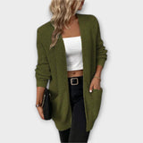 Lucca - Afslappet strikket cardigan med lommer