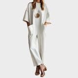 Freja Victoria - Jumpsuit med korte ærmer