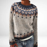 Anne™ | Blød og Varm Mønstret Striktrøje