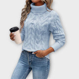 Ragnhild - Elegant pullover med rullekrave