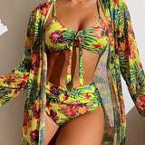 Glenda - Bikini og blomsterskørt