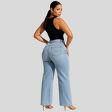 Annette - Elastiske jeans med mellemhøj talje