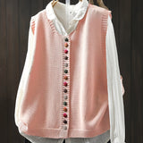 Anne™ | Ærmeløs Strikket Vest