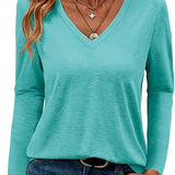 Anne™ | Blød og Tidløs V-Hals Bluse