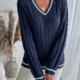Anne™ | Stilfuld Og Behagelig V-Hals Efterårstrøje