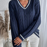 Anne™ | Stilfuld Og Behagelig V-Hals Efterårstrøje