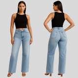 Annette - Elastiske jeans med mellemhøj talje