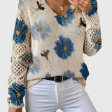 Anne™ | Elegant blomstret trøje