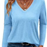 Anne™ | Blød og Tidløs V-Hals Bluse