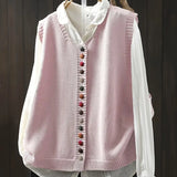 Anne™ | Ærmeløs Strikket Vest