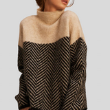 Tala - Bomulds sweater med høj krave