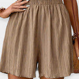 Viktoria - Stilfulde shorts med plisseringer