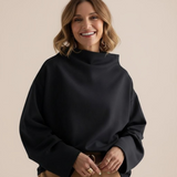 Anne™ | Chic Trøje med Høj Krave