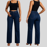 Annette - Elastiske jeans med mellemhøj talje