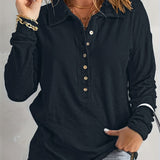 Anne™ | Blød og Afslappet Langærmet Bluse