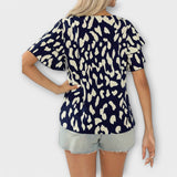 Elin - Afslappet bluse med rund hals