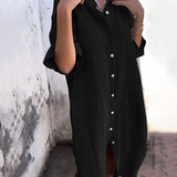 Anne™ | Ibiza Stil Casual Skjortekjole