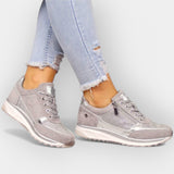 Caroline - Anatomiske sneakers med lynlås