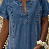 Anne® | Blød Denim Kjole