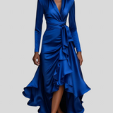 Clara Therese - Elegant langkjole i satin