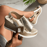 Selma - Damesandaler med platform