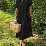 Anne™ | Let Sommerkjole Med Knapper