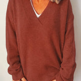 Anne™ | Blød og Tidløs V-Hals Sweater